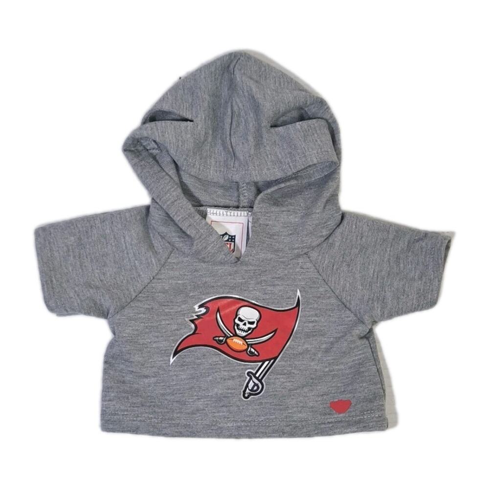 Build-A-Bear Tampa Bay Buccaneers NFL Gray Hoodie Top Stuffed Animal Toy Clothes